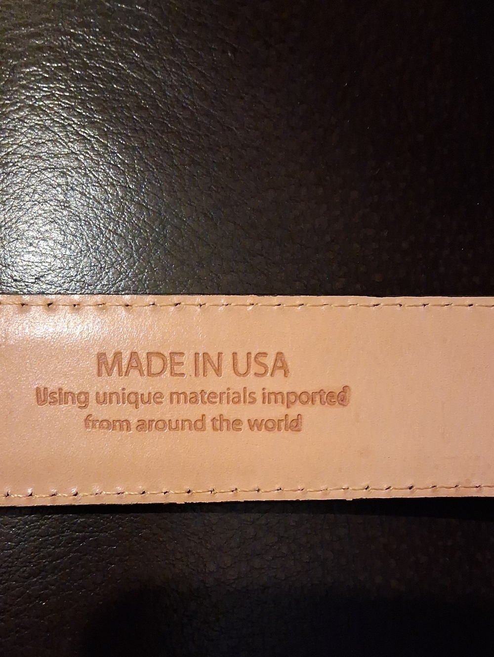 Tony Lama Vintage  Men's Embossed Black and Brown Leather Belt - Picture 6 of 13